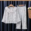 Pijama Infantil Meninas Primavera e Outono Manga Longa Algodão Nuvem Princesa Meninas 2025 Novo Estilo Verão Roupas de Casa Leite