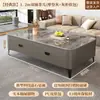 Mesa de Centro para Sala de Estar, Adecuada para Apartamentos Pequeños, Nuevo Modelo 2026, Lujo Ligero con un Toque de Alta Gama, Mesa de Centro con Almacenamiento de Pie y Combinación de Mueble para TV