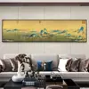 Pintura Qianli Jiangshan estilo chino nuevo pintura decorativa para sala de estar mural de pared de fondo para sofá grande sala de té concepto artístico pintura colgante Zen