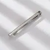 Ebay Amazon Estilo Coreano Simple Clip de Corbata Liso para Hombres Novio Boda Profesional Cobre Dorado Clip de Corbata Formal