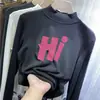Y2430# top de manga larga de terciopelo con cuello medio alto para otoño e invierno de niñas, nuevo para niños, cálido, dulce, casual, camiseta básica, moderno