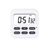 Nuevo temporizador de cocina para estudiantes, creativo, blanco, cuadrado, reloj de pared, temporizador electrónico digital