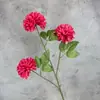 Flor de Simulação Três Cabeças Bola de Crisântemo Pingpang Crisântemo em Plena Floração Multicolorido Casamento Decoração de Casa Hortênsia Flor Artificial Ornamento