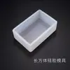 Molde de Resina de Cristal DIY Papoula Molde Retangular Molde Suporte de Exibição Molde Ornamento Molde de Silicone Retangular Europa