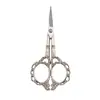 Tijeras Retro de Flor de Ciruelo Huecas de Acero Inoxidable Hechas a Mano Tijeras de Bordado Tijeras para Hilo de Punto de Cruz Tijeras Domésticas para Té Tijeras de Bordado para Costura