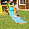 Airmyfun Tobogán Inflable Exterior Grande Castillo con Chorro de Agua para Niños Tobogán Inflable Pequeño Castillo de Parque de Diversiones