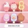 Nuevo Dibujo Animado Helado Resina Lindo Pequeños Accesorios Pegamento de Crema Material Hecho a Mano DIY Joyería Casera Parche Estéreo
