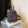 Mochila de Seersucker con Lazo para Mujer 2025 Nueva Moda Pequeña Bolso de Mano para Escuela Verano Más Fácil de Combinar Mochila Floral