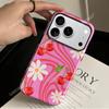 Funda de Teléfono Tume Más Vendida con Patrón Ondulado de Cerezas para Apple 17, iPhone 16 Película de Doble Capa Cubierta Protectora Mate