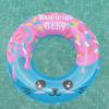 Anillo inflable de natación para niños de verano, anillo grande de dibujos animados para las axilas, tiburón, sirena, dona, tipo inflable para principiantes