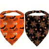 Bandana para mascotas transfronteriza Gato y perro fantasma de Halloween Bufanda triangular decorativa Bufanda decorativa para el cuello de fiesta navideña