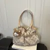 Bolsa de lunares esmerilados con viento suave 2026 bolso tote plisado superficie suave gran capacidad bolso de hombro para estudiante trabajador para mujer