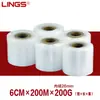 Película Elástica Rollo Pequeño, Película de Empaque, Película Plástica Pe Adherente, Película Envolvente, Película Negra de PVC para Cables Eléctricos, Película para Injertos de Árboles Frutales