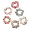 Accesorios para el cabello de estilo coreano para celebrantes de Internet, anillo para el cabello con pétalos de tela para mujer, anillo para el cabello con cola de caballo de color degradado, anillo para el cabello con intestino grueso.