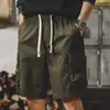Shorts de Carga Retro Pesados Americanos para Hombre Verano 2025 Nuevos Ins de Moda Talla Grande Casual Pantalones de Cinco Puntos para Hombre