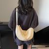 Bolsa de Couro de Vaca Grande Capacidade Moda Retrô para o Dia a Dia Casual Feminina 2025 Nova Textura de Alta Qualidade Bolsa de Ombro Versátil