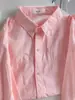 Camisa Casual Holgada para Mujer 2024 Primavera Nueva Bordada de Poni Algodón Lavado Manga Larga Versátil Camisa para Vestir por Capas