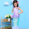 Vestido de Sirena Comercio Exterior Vestido Infantil 2018 Ropa Infantil Vestido de Princesa para Niñas Vestido de Halloween Infantil Ropa