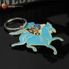 Personalizado liga de zinco pintura chaveiro desenho animado pônei metal publicidade atividades promocionais chaveiro pingente personalizado