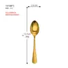 Cuchara de Mesa de Acero Inoxidable, Cuchara Doméstica, Cuchara de Restaurante, Cuchara para Comer Adultos, Cuchara Desnuda Multiusos de Alto Valor