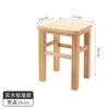 Taburete Cuadrado de Madera Maciza Banco para el Hogar Taburete para Dieta de Restaurante Taburete Cuadrado de Espiga y Tenón Taburete Comercial de Fábrica para Escuela Taburete de Madera de Caucho
