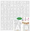 Suministro Exclusivo Transfronterizo de Juego de 36 Piezas de Plantillas de Letras del Alfabeto Inglés Pintadas con Números 62 Decoración de Pared Hueca para Pintar