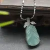 Colgante de Jadeíta Birmana Natural Grado A Hoja Azul Claro Moda Nuevo Estilo Chino Artículo de Diversidad 9107