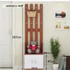 Zapatero para Puerta de Entrada con Perchero Integrado de Pie para Sala de Estar, Vestíbulo de Casa, Estantería de Almacenamiento para Puerta, Ropa y Sombreros