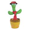 Agite o mesmo no estoque cacto dançante escultura de areia pode torcer o brinquedo de pelúcia elétrico para aprender a falar, cantar e brilhar