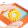 Puzuo Cor Forte Conserva Cor Dourado Areia Acessórios DIY Recortado Baifu Fivela de Segurança Pingente Colar Filigrana Rosca Corrente de Suéter