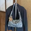 Cross2026 Nova Coleção Outono Bolsa Europeia e Americana Estampa de Leopardo Grande Capacidade para o Dia a Dia Ombro Único Transversal Moda Versátil Bolsa de Axila