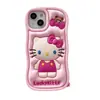 Colgante de Gato Kt Expandido Lindo de Dibujos Animados para Funda de Teléfono Móvil Iphone16 Apple 15 Adecuado para 13/14Pro Max Anticaída