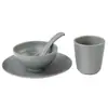 Juego de Mesa Cuatro Piezas Melamina Vajilla Restaurante Hotel Restaurante Hot Pot Comercial Plástico Imitación Porcelana Platos y Vasos Juego Tazón Anticaída