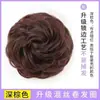 Moldeador de moño para cabello para mujer con cabello sintético, Goma elástica para el cabello, Moldeador de moño, Coleta grande de cabello rizado esponjoso