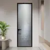 Puerta de Baño de Vidrio con Cable Minimalista Menggu Puerta de Pantalla para Balcón Puerta Divisoria Aleación de Aluminio Puerta de Baño Puerta de Inodoro Venta al por Mayor