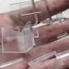 Painel Perfurado Gancho Buraco Tubo Tira Fivela Gancho Rack de Exibição de Azulejo Pingente Cristal Transparente Padrão Código de Suporte Peça de Mola