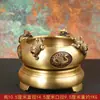 Hongda Latão Integral Quadrado Cornucópia da Riqueza Decoração de Entrada Bacia de Cobre Sapo Dourado Ornamentos de Cobre