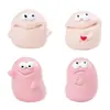Figuras de argila fofas e peculiares, monstros de boca grande, pequenas joias adoráveis, decorações DIY para casas de boneca, acessórios para paisagens em miniatura e pequenos enfeites de mesa