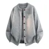 Nuevos suéteres de punto para otoño e invierno para hombres y parejas, estilo old money, cárdigan de cuello redondo, chaqueta, moda transfronteriza, venta al por mayor de fábrica