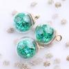 Aretes DIY Hechos a Mano con Lentejuelas de Estrella Coloridas y Bola de Cristal de Cristal