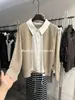 Camisa Camada Estilo Old Money da Bao Bao com Top de Tricô Falso de Duas Peças para Mulheres, Design de Início do Outono 2026