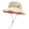 Chapéu de Pescador Estilo Coreano com Proteção Solar, Chapéu de Pescador para Ciclismo com Proteção Solar, Chapéu de Sol de Verão para Mulheres, Chapéu de Proteção Solar para Exterior Atacado