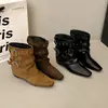 Otoño 2026 Nueva Llegada Comercio Exterior Tallas Grandes para Mujer Casual Cómodo Estilo Europeo Americano Moda Ropa Exterior Botas Talla Única