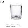 Taza de Vela Transparente para Comercio Exterior Transfronterizo Contenedor de Vela de Vidrio Taza Vacía para Aromaterapia Adorno Romántico de Portavelas para Dormitorio Vaso de Vidrio