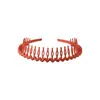 Diadema para Lavado de Cara Transfronteriza, Diadema de Verano de Alta Gama Mate para Mujer con Dientes, Accesorio Simple de Plástico para el Cabello