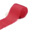 Fita de Cetim com Borda Rasgada à Mão Fita para Embalagem de Caixa de Presente Flor de Mão para Casamento Acessórios para Roupas Chapéus Bolsas DIY