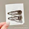 Pinza para el Cabello Estilo Coreano Retro Estampado de Leopardo para Mujer Horquilla Exquisita de Gama Alta Clip BB Dulce Dopamina Clip para Flequillo Lateral Accesorios para el Cabello