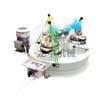 Máquina de molienda de ágata de tres cabezales para laboratorio de producción de Guiyang, instrumento de molienda de ágata de tres cabezales con dióxido de titanio, recipiente para material, accesorios para varillas