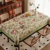 Toalha de Mesa de Luxo Leve de Alta Qualidade Impermeável e à Prova de Óleo Estilo Retro Americano Dopamina Tapete para Mesa de Jantar Estilo Ins Toalha de Mesa para Mesa de Centro