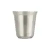 Caneca de Café de Aço Inoxidável Copo de Camada Dupla Pequena Capacidade Copo para Espresso Italiano Copo Térmico Copo Cogumelo Taça de Vinho Italiana